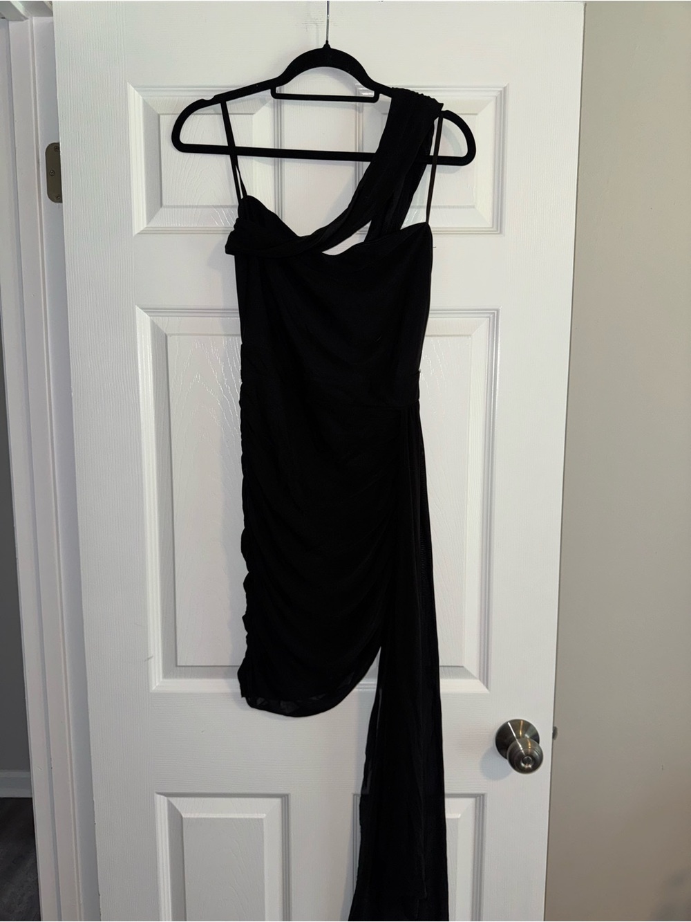 Windsor One Shoulder Black Bodycon Dress